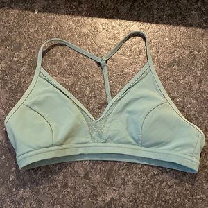 Size 10 Lululemon flow Y sports bralette  green